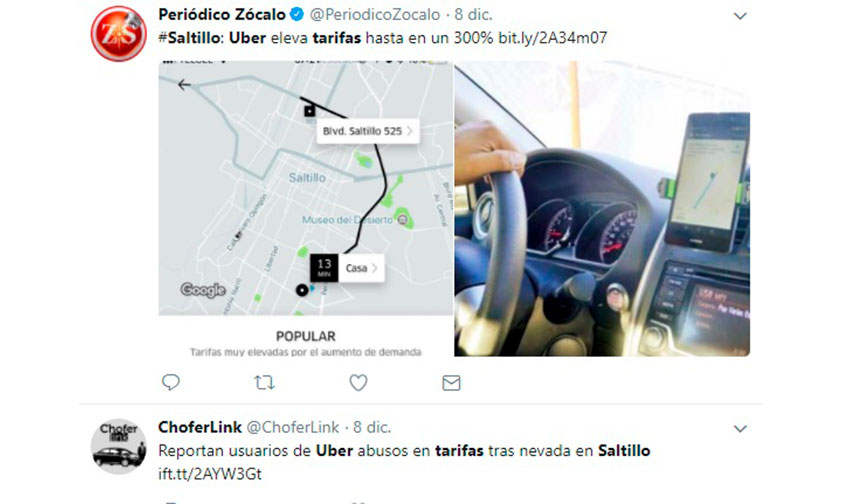 alta-tarifa-Uber-nevada-clima-Saltillo