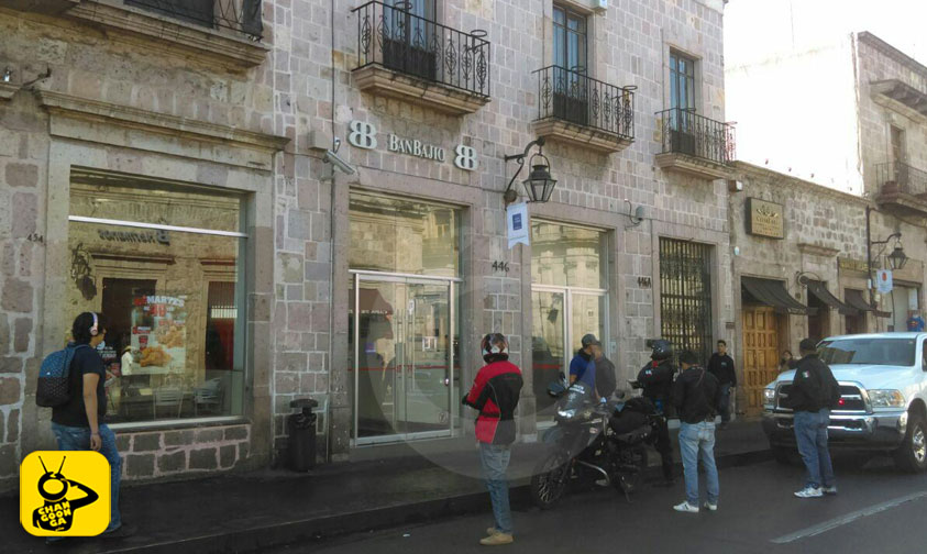¡OMG! Asaltan BanBajío En Pleno Centro Histórico De Morelia ...