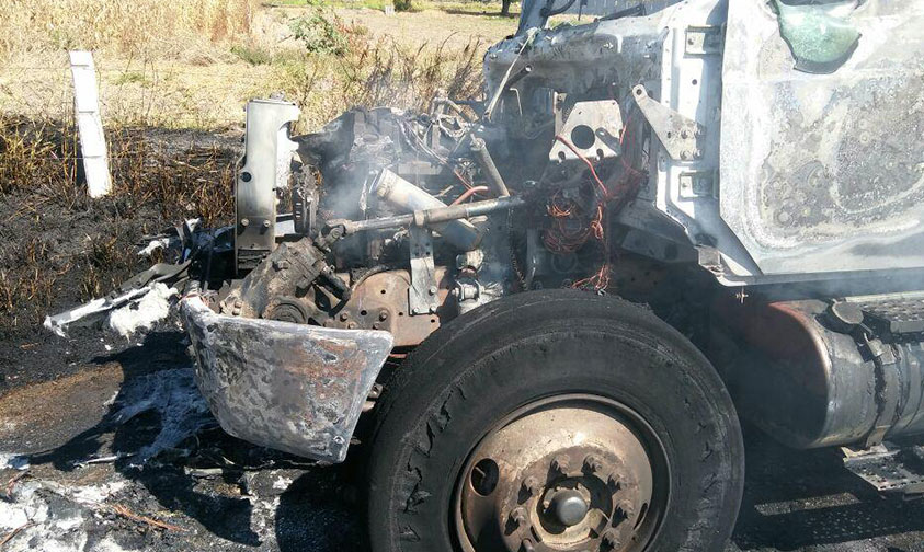 camión-basura-quemado-Zamora