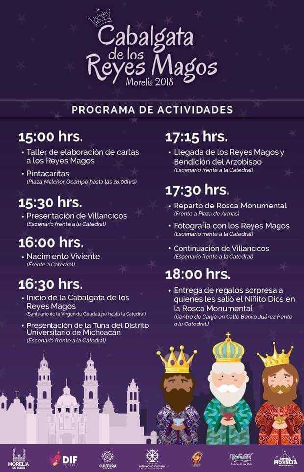 horario Cabalgata Reyes Magos Morelia