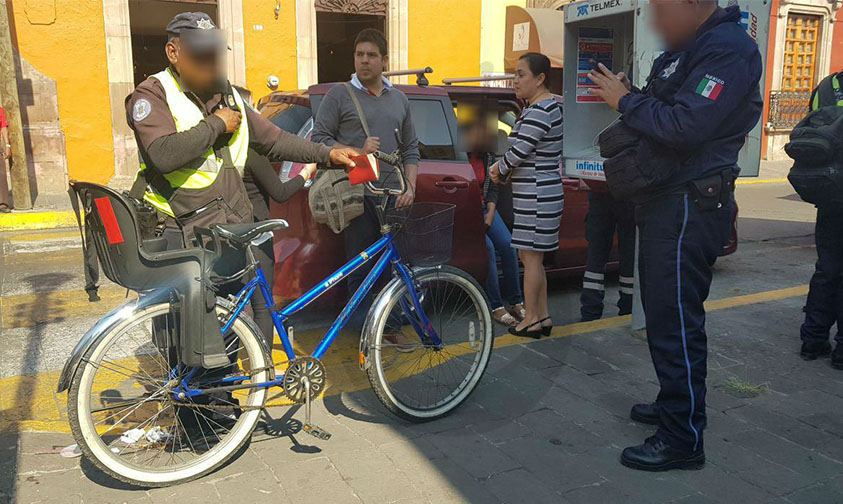 bicicleta joven Zamora accidente