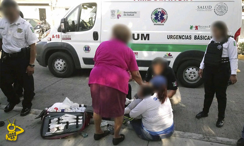 niño atropellan Morelia auto