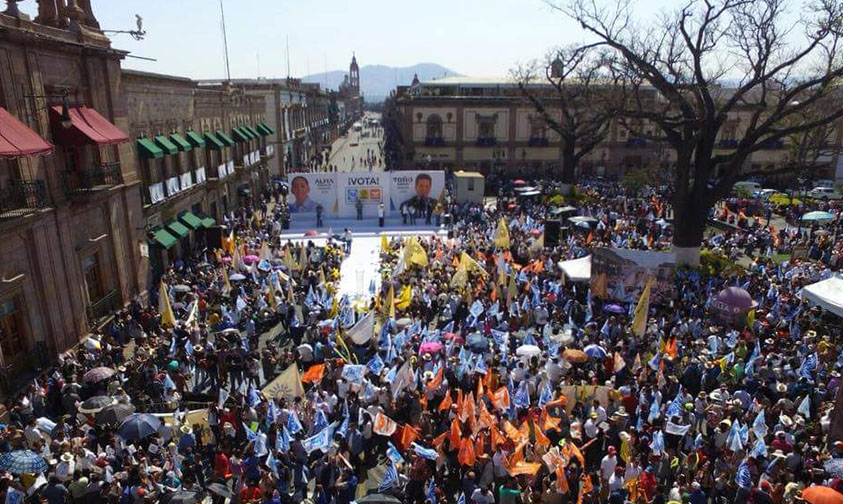 campaña Dron México por el Frenrte