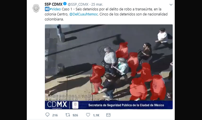 salivazos robar peatones Ciudad de México