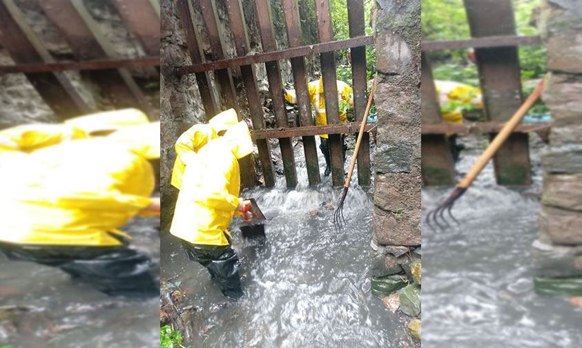 limpieza Uruapan lluvias