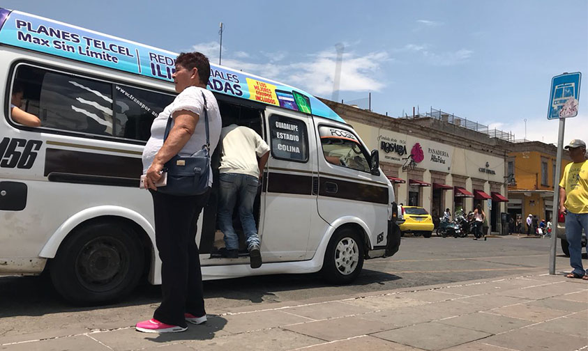 aumento transporte público Michoacán a