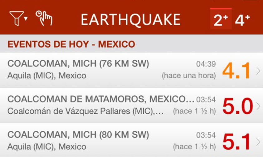 sismo Coalcoman Michoacán