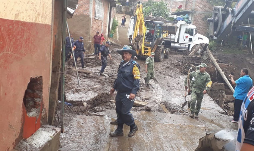 Peribán tromba Muertos Michoacán 2018