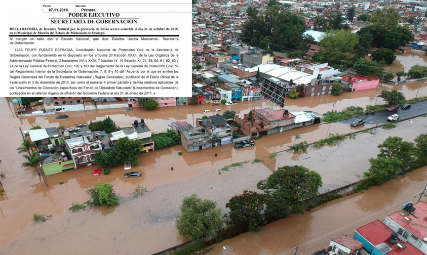 Morelia Procede Declaratoria De Desastre Natural Por Lluvias Segob