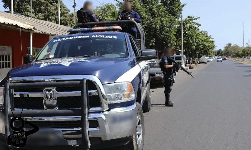 frustran asalto banco Coeneo Michoacán