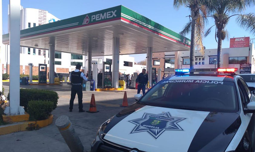 policía Morelia desabasto gasolina