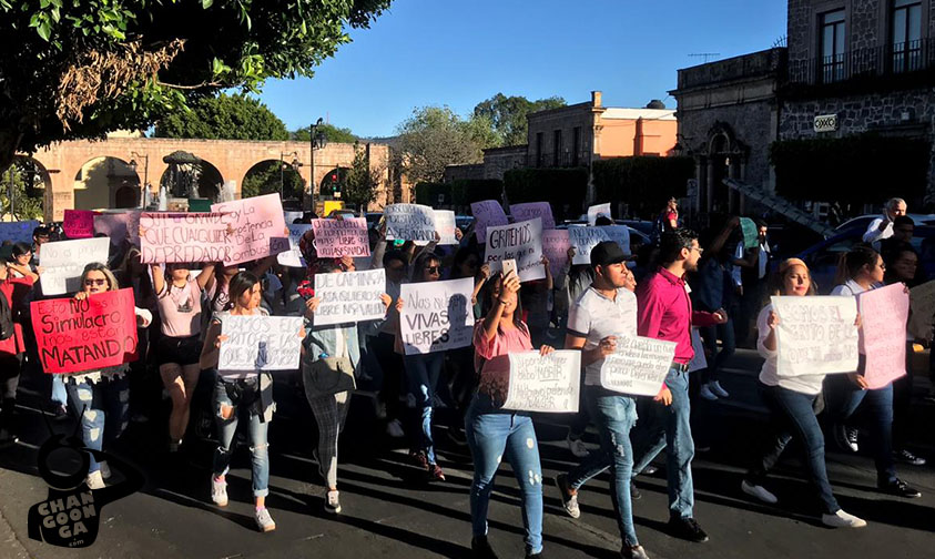 marcha mujeres Morelia Michoacán