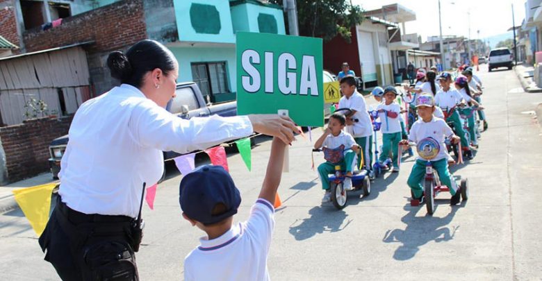 valores normas vialidad niños Uruapan a