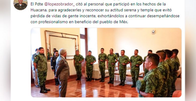 AMLO Recibe A Militares Agredidos En La Huacana Y Felicita Su Actuar ...
