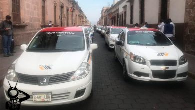 manifestación-Taxistas-Morelia