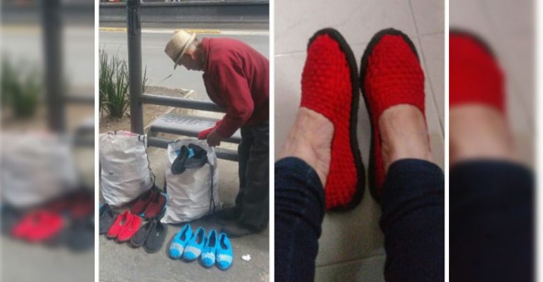 Viralizan Historia De Abuelito Michoacano Que Vende Zapatos Tejidos En CDMX