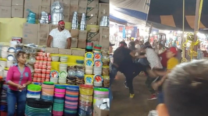 Video Se Arman Los Trancazos En Feria Y Vendedor De Cobijas Narra