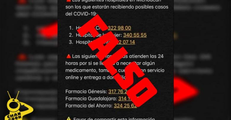 #Morelia Desmienten Lista De Hospitales Para Hacer Pruebas De COVID-19