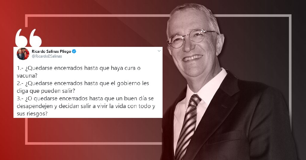 Van A Quedarse Encerrados Hasta Que Se Desapendejen?: Salinas Pliego