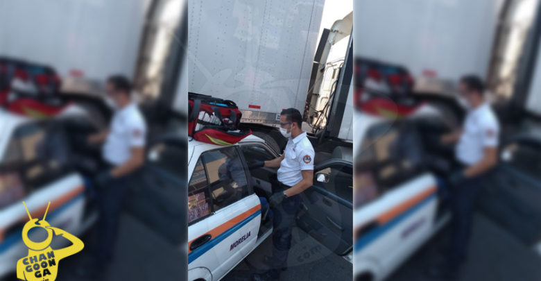 #Morelia Chocan Camión Y Taxi Sobre La Madero; Una Herida Leve