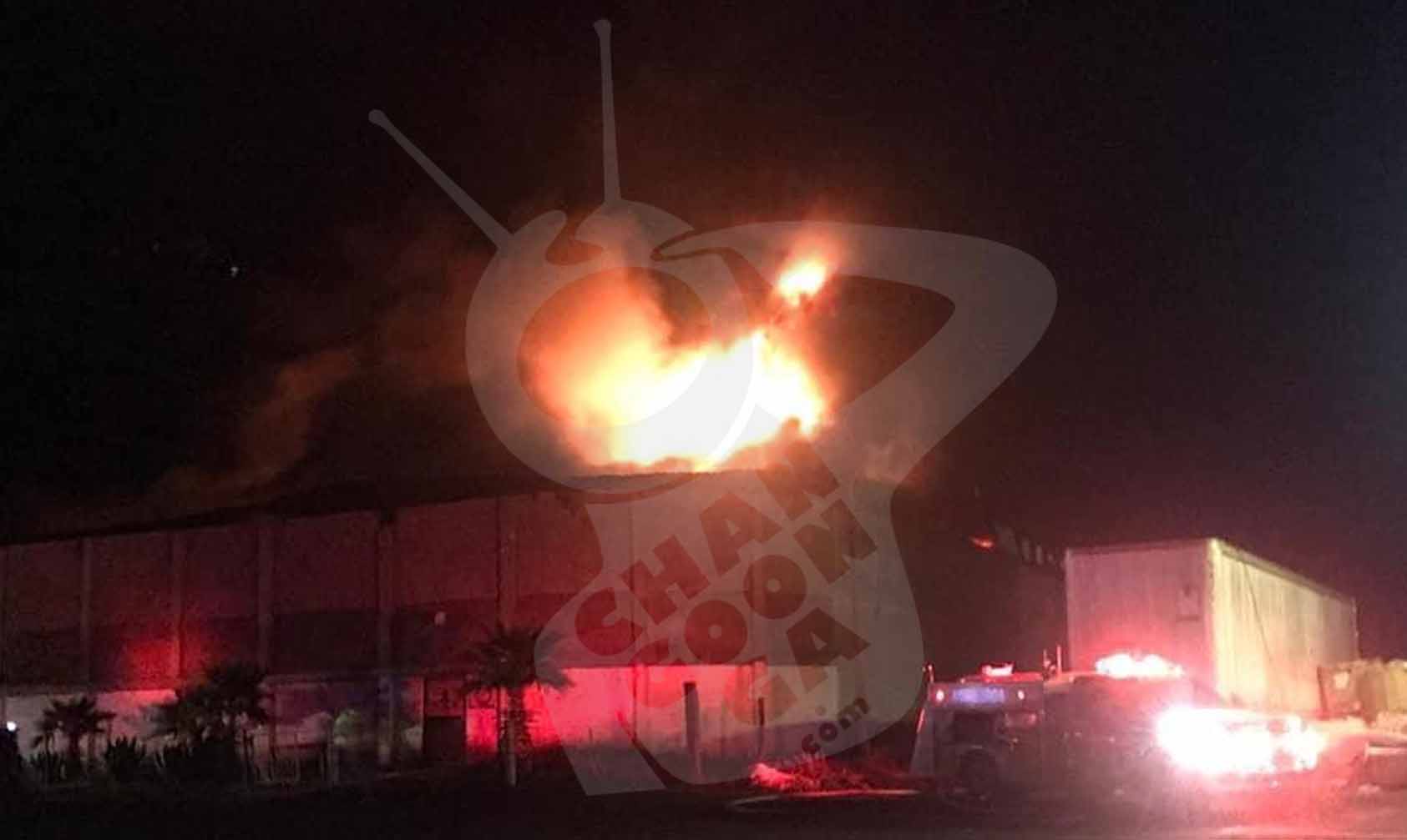 Se Incendia Bodega En Parque Industrial De Zacapu