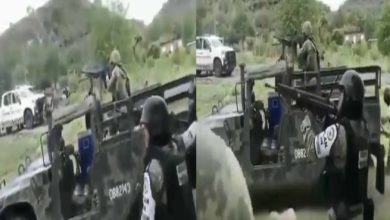 #Video Captan Topón Entre CJNG Y La GN En Michoacán