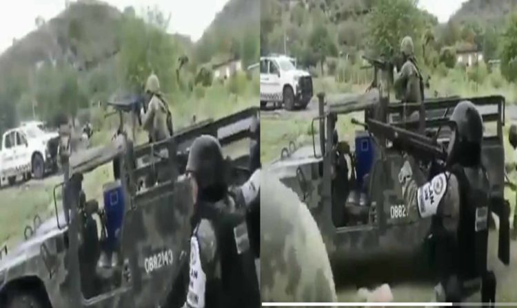 #Video Captan Topón Entre CJNG Y La GN En Michoacán 