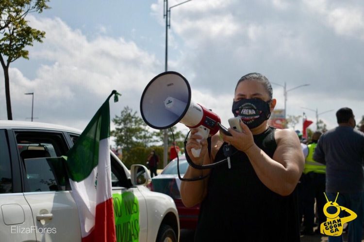 Con Bandera De México Y Pancartas Contra AMLO Se Realizó La 4ta. Caravana FRENA