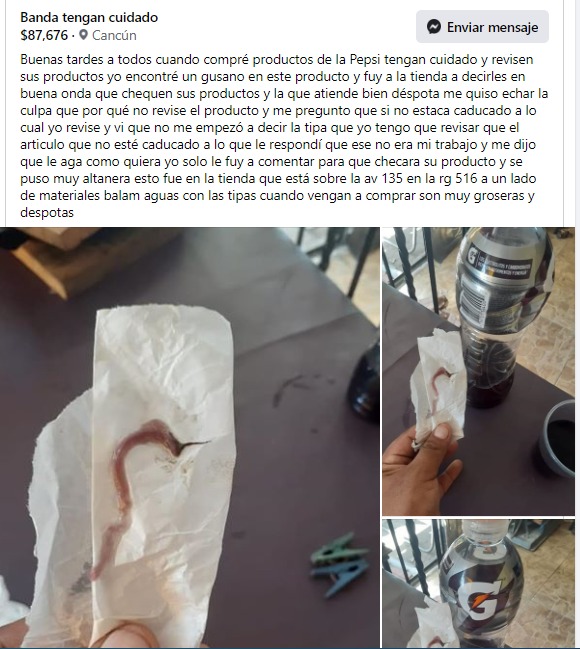 Pasa En México Mujer Compra Gatorade Y Le Sale Con Asqueroso Premio