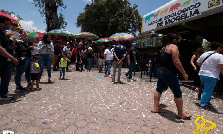 Visitantes No Respetan Sana Distancia En Reapertura del Zoológico de Morelia