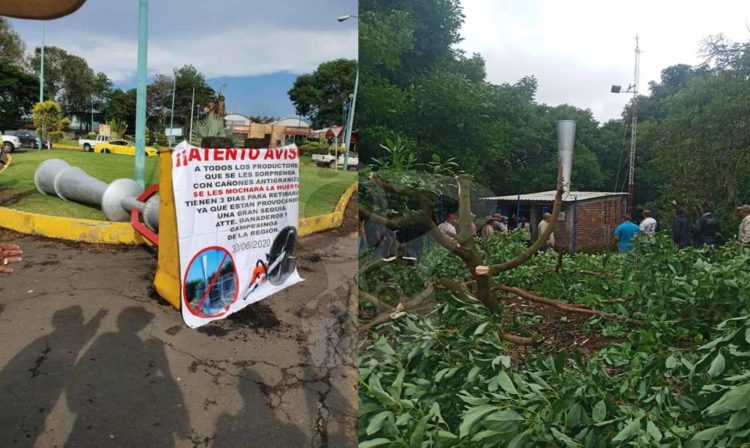 #Michoacán Agricultores Y Ganaderos Tumban Cañón Antigranizo 