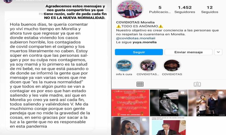 Covidiotas Morelia: La Cuenta De Instagram Para 'Quemar' A Inconscientes