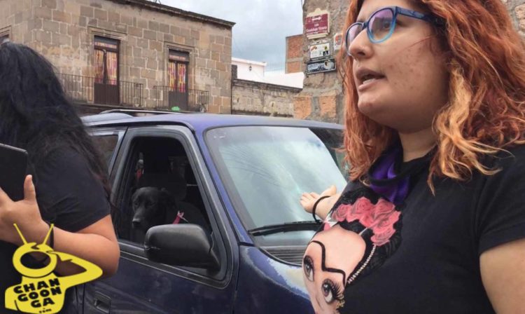 #Morelia Saldo De Marcha Normalista: Un Parabrisas Roto