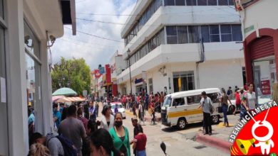 #Denúnciamesta Les vale la sana distancia en cajeros de Zitácuaro