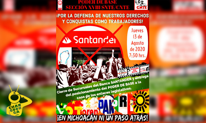 #Michoacán ¡Mañana! CNTE Tomará Bancos Y Los Cerrará Desde Temprano