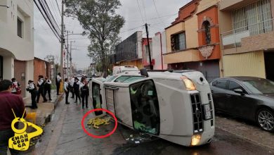 #Morelia Chofer Vuelca En La Chapultepec Sur, Se Le Salen Las Bolas… A La Camioneta