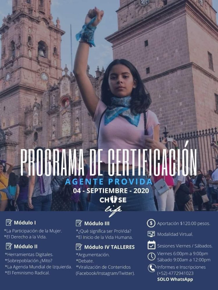 #Morelia Por Solo 120 Pesitos Podrás Certificarte Como Agente ProVida