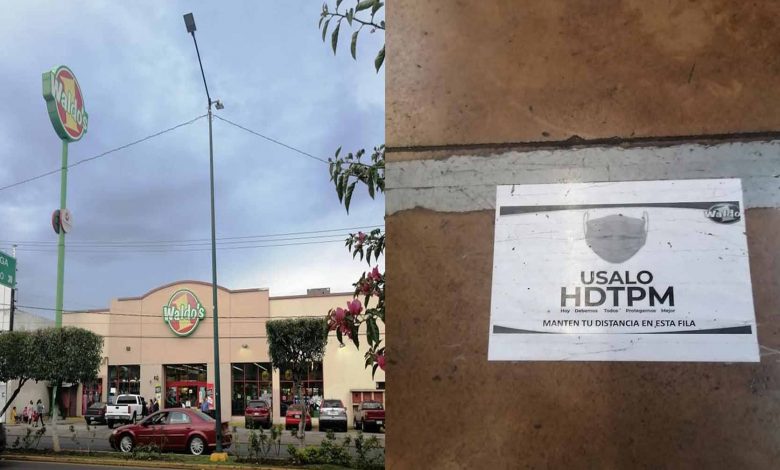 #Morelia: "Úsalo HDTPM", Waldo´s Pide Amablemente A Compradores Que Se Pongan Cubrebocas