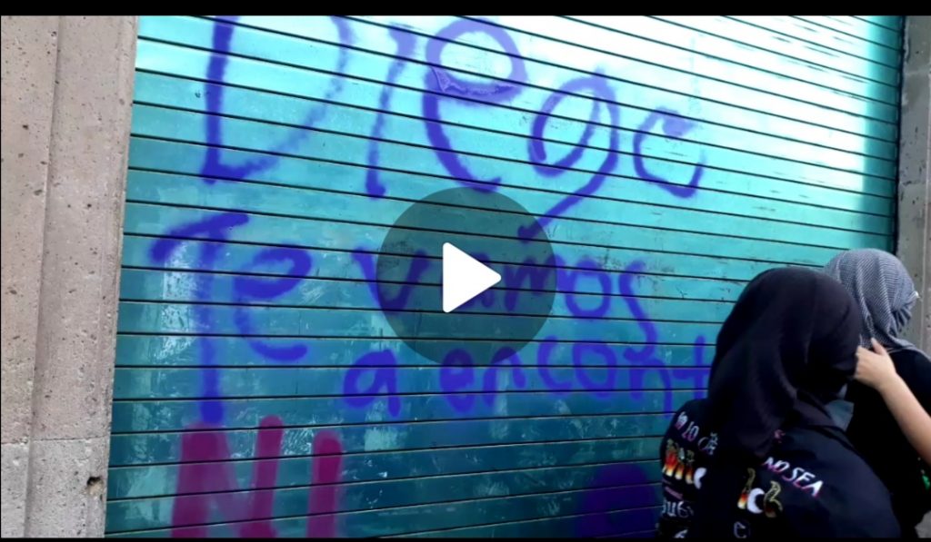 ¡Diego Feminicida! Plasman Feministas En Cantera Moreliana