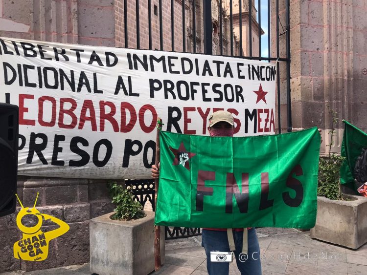 #Morelia FNLS Realiza Mítin Patrio Para Exigir Liberación del Profesor Leobardo