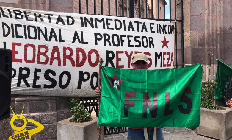 #Morelia FNLS Realiza Mítin Patrio Para Exigir Liberación del Profesor Leobardo