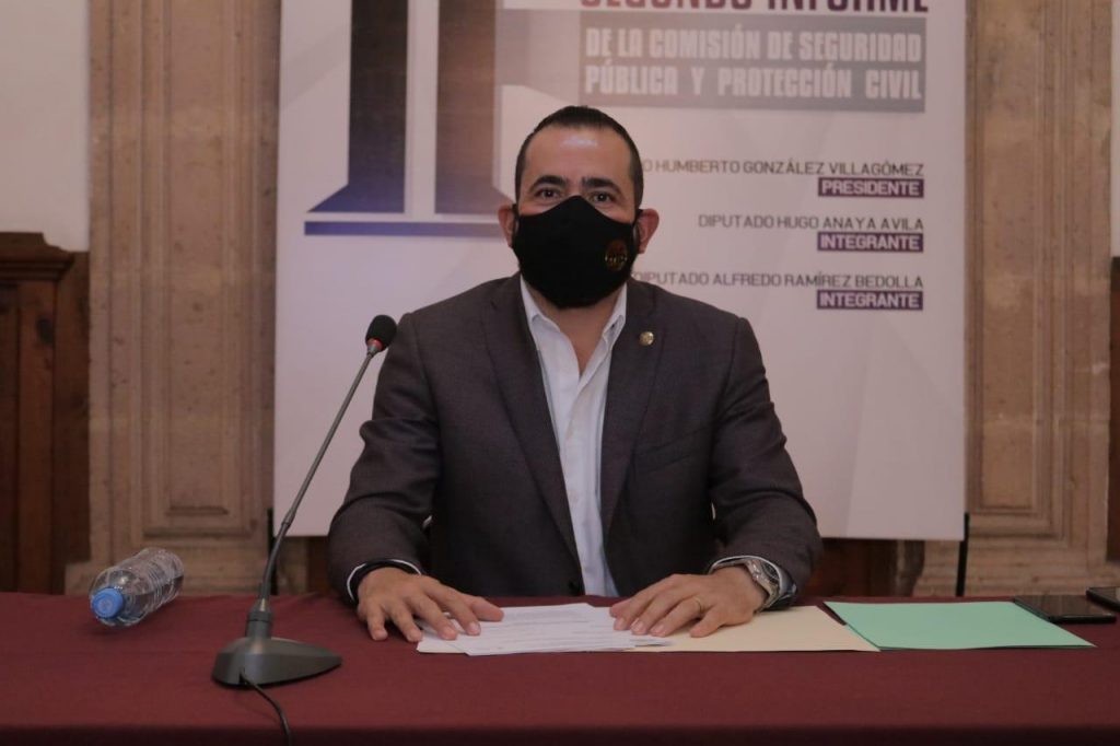 De agosto de 2019 a agosto de 2020, la Comisión de Seguridad Pública y Protección Civil del Congreso del Estado ha presentado cuatro iniciativas de Ley y de reformas, detalló el diputado Humberto González Villagómez, durante el segundo informe de actividades de la agrupación.