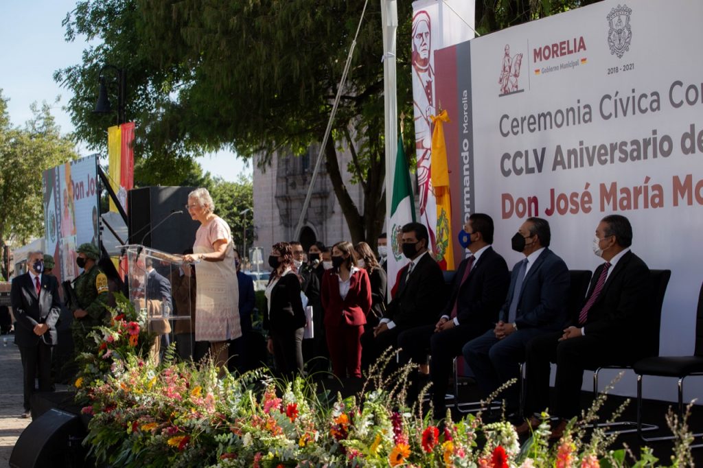 Encabezan Secretaria Olga Sánchez Cordero Y Raúl Morón, Ceremonia Del CCLV Aniversario Del Natalicio de Morelos