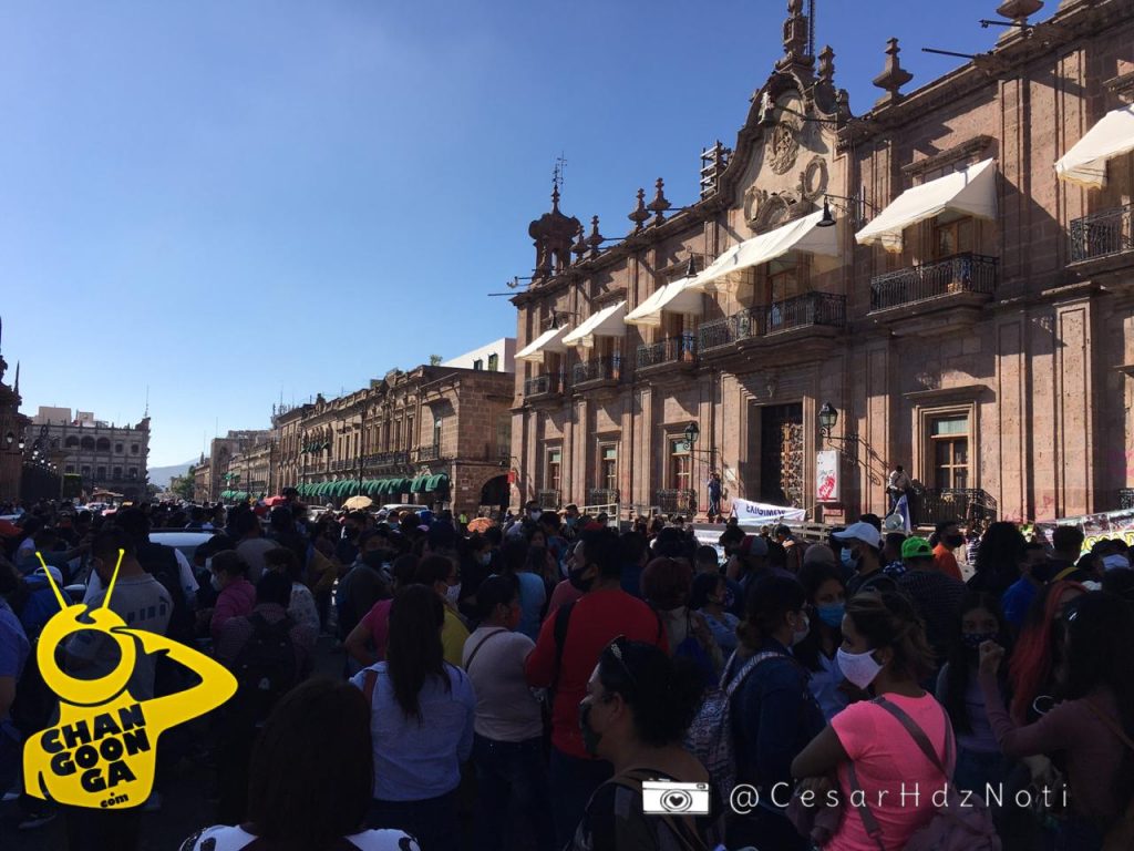 #Morelia CNTE Se Manifiesta Buscando Mesa De Diálogo Con AMLO