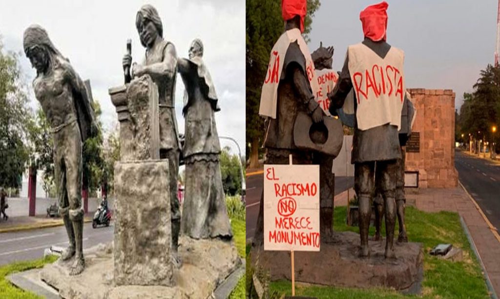 #Morelia Ayuntamiento Aceptó Remover Escultura De Fundadores: Consejo Indígena