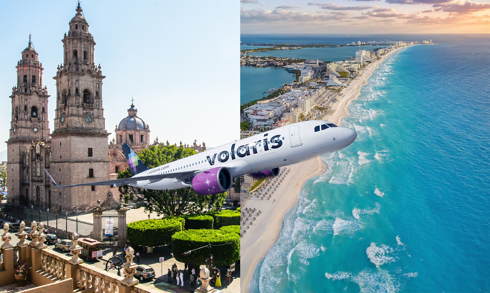 Ámos A La Playa Anuncia Volaris Ruta Morelia Cancún ¡Oh Uouo