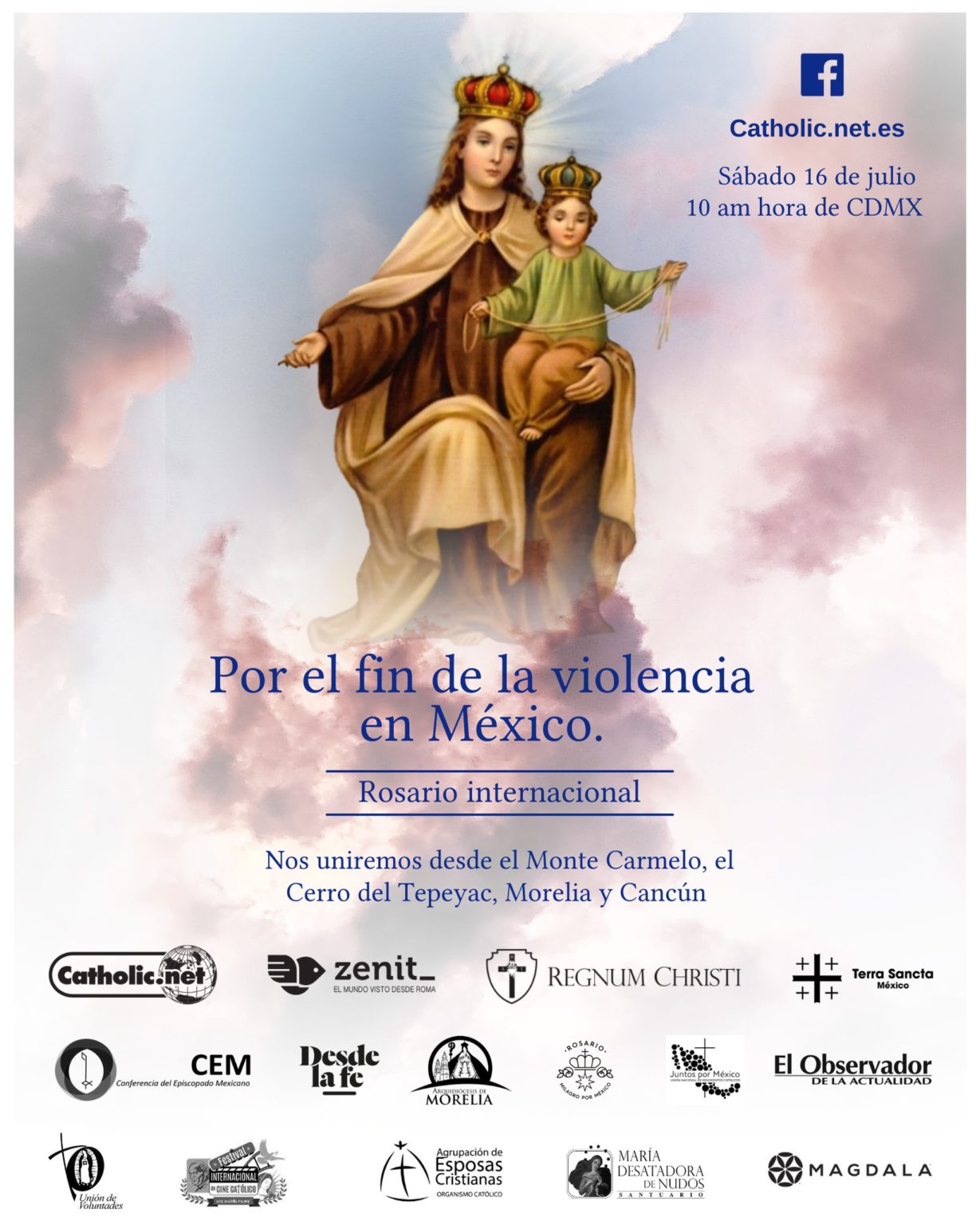 Arquidiócesis de Morelia Convoca Rezo Internacional Por El Fin De La ...