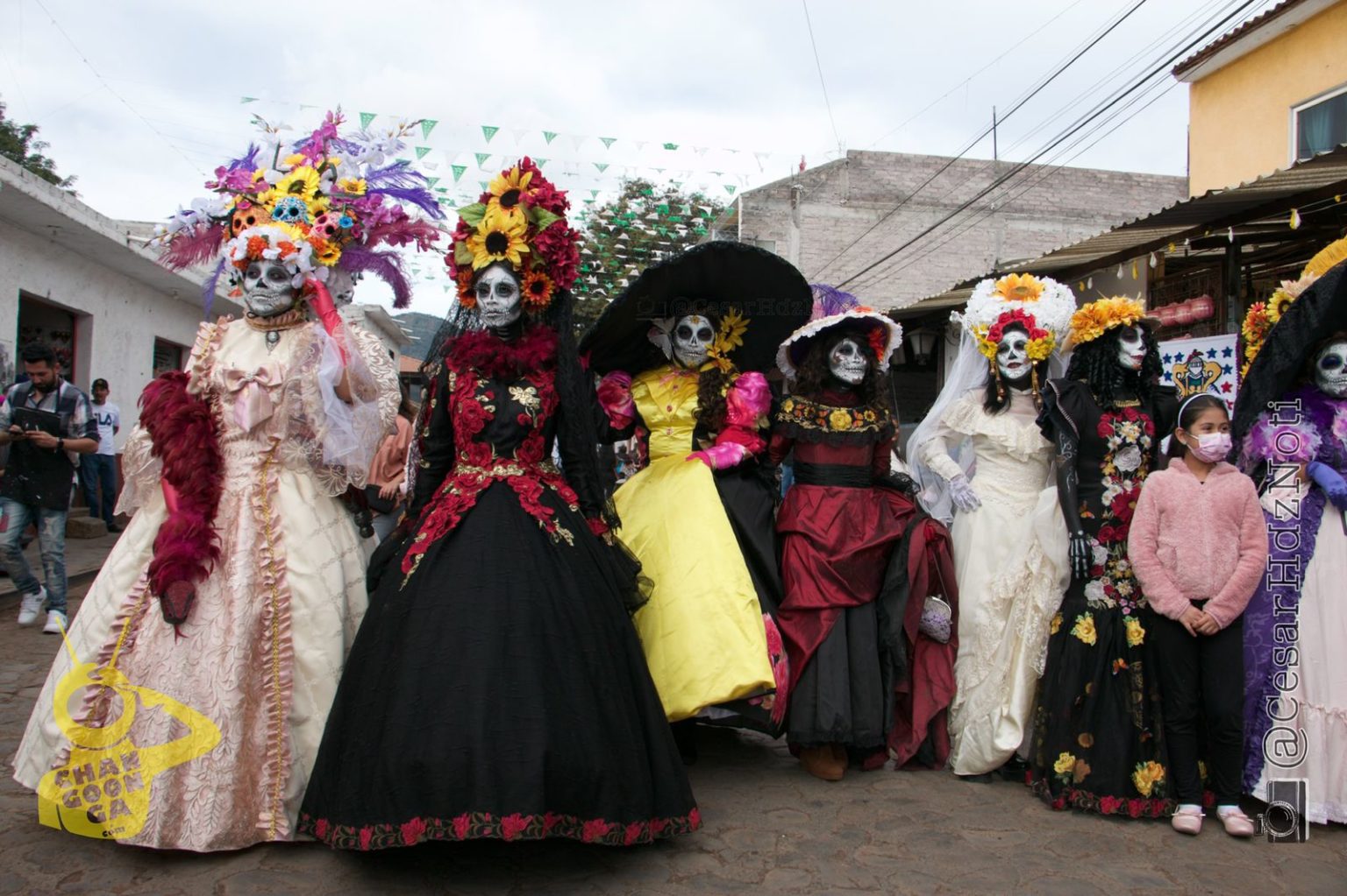 #Morelia Con Gran Éxito Desfile De La Feria De La Catrina En Capula