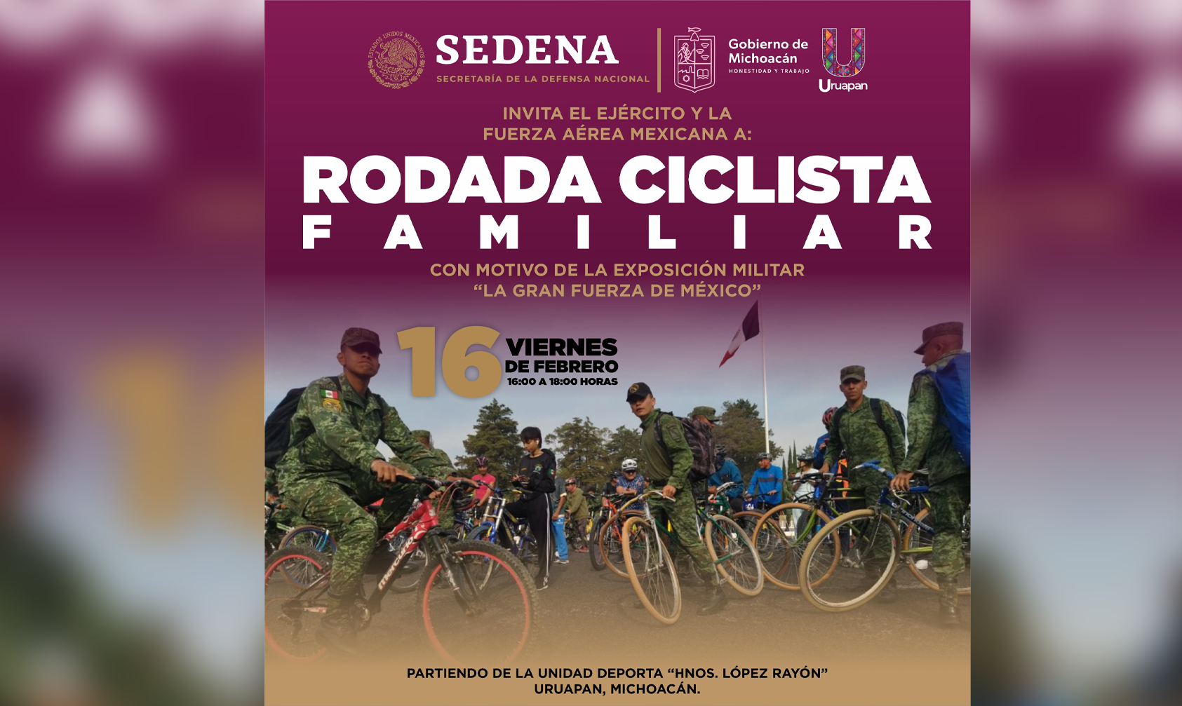 Invitan A Uruapenses A Participar En La Rodada Ciclista Familiar ...